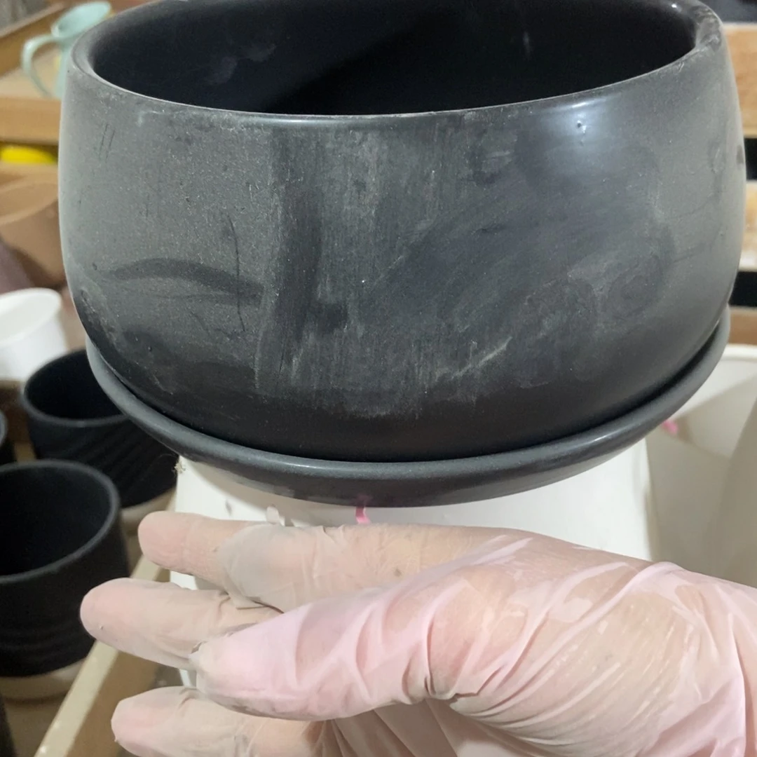 红陶高温陶瓷花盆