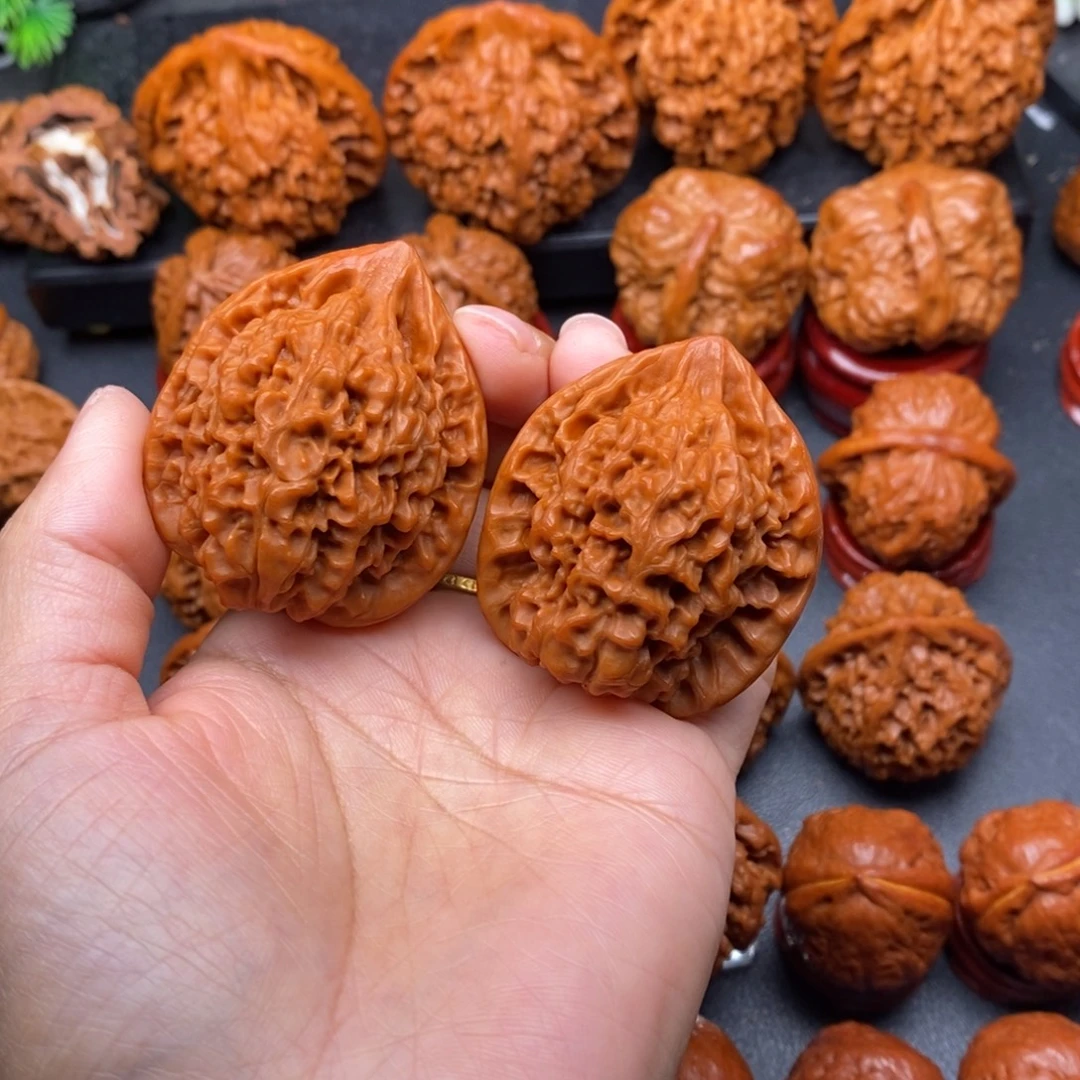 文玩核桃把件41官帽