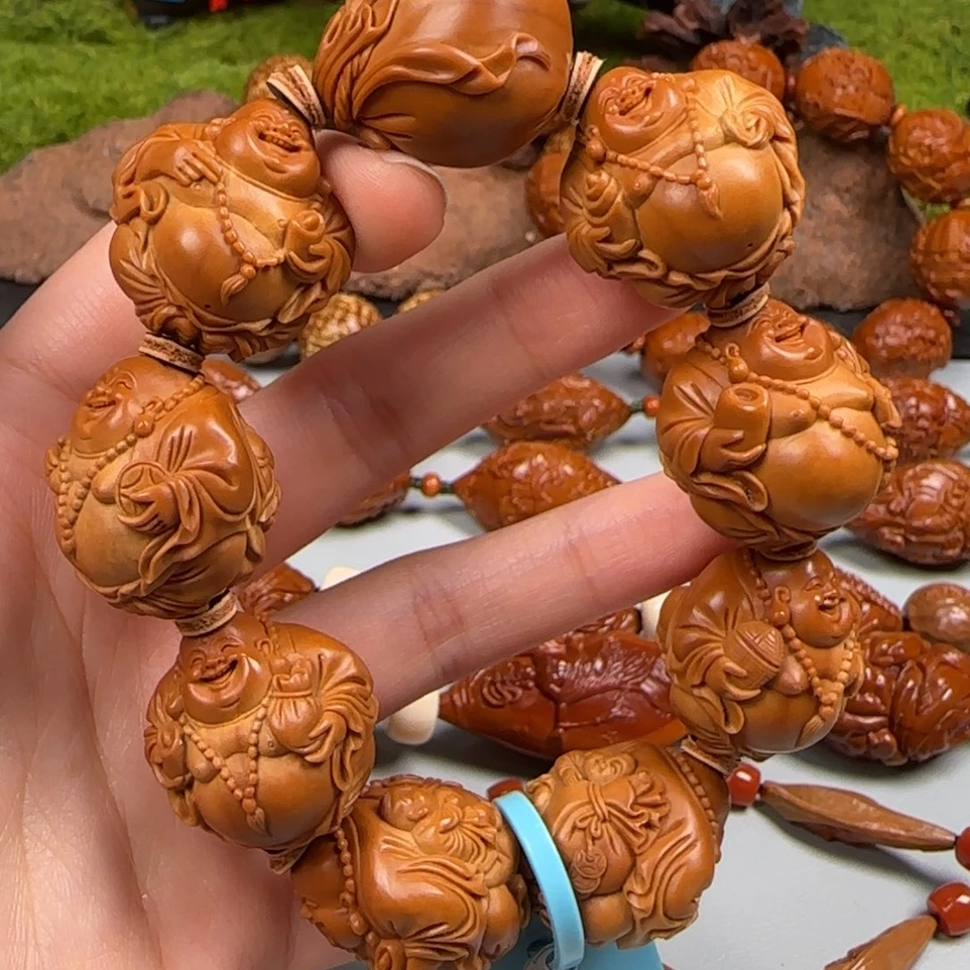 手串/手链橄榄核24八宝童子弥勒