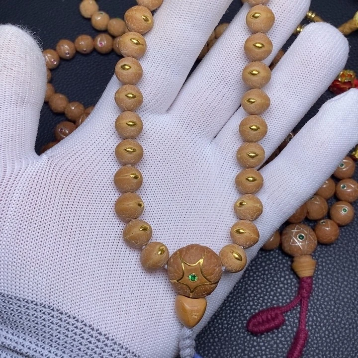 凤眼菩提手串凤眼菩提实心籽金眼手持