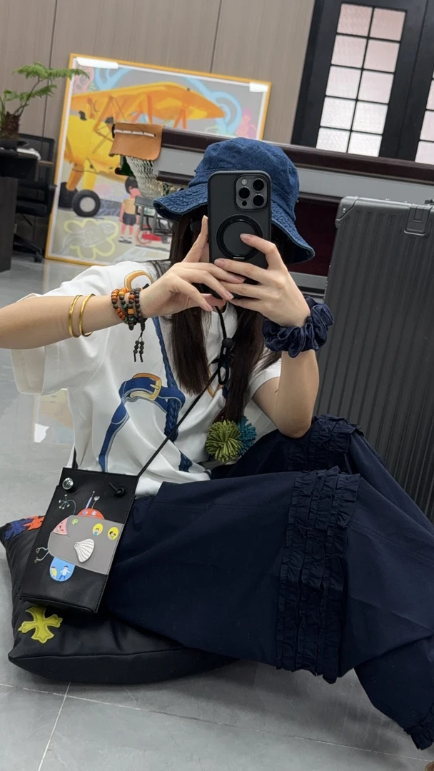 舟舟【多层花边九分裤】九分长裤休闲时尚潮流百搭