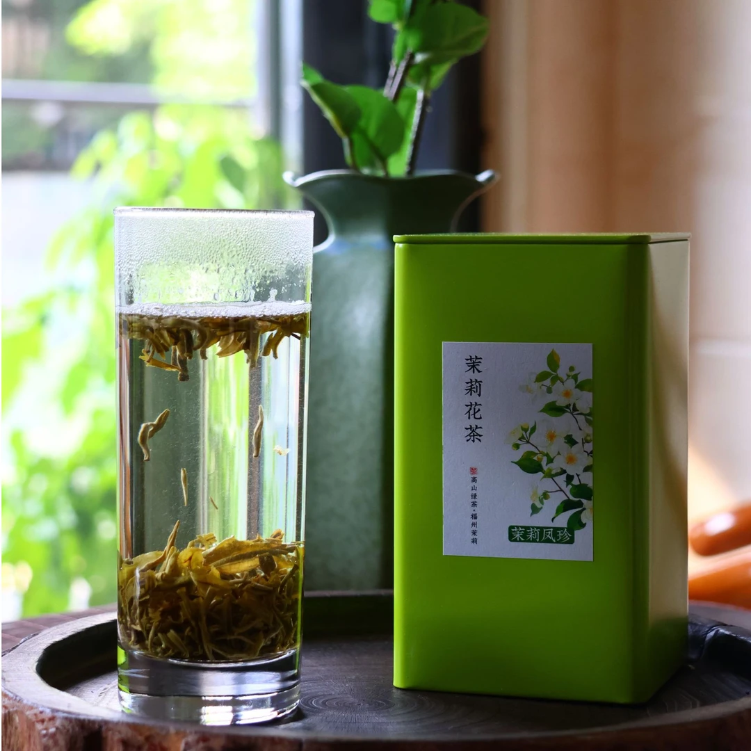 2025新茶茉莉凤珍/6窨一提福州茉莉花茶罐装散装茶叶 100克/200克