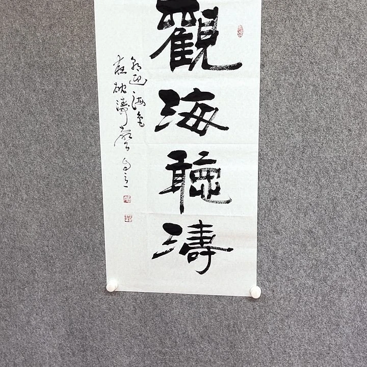 书法观海听涛作品