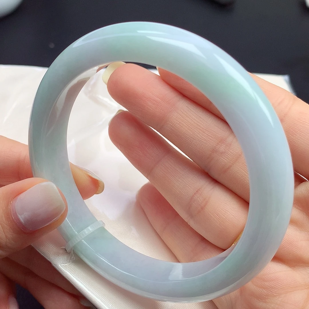 翡翠未镶嵌手镯61圈口