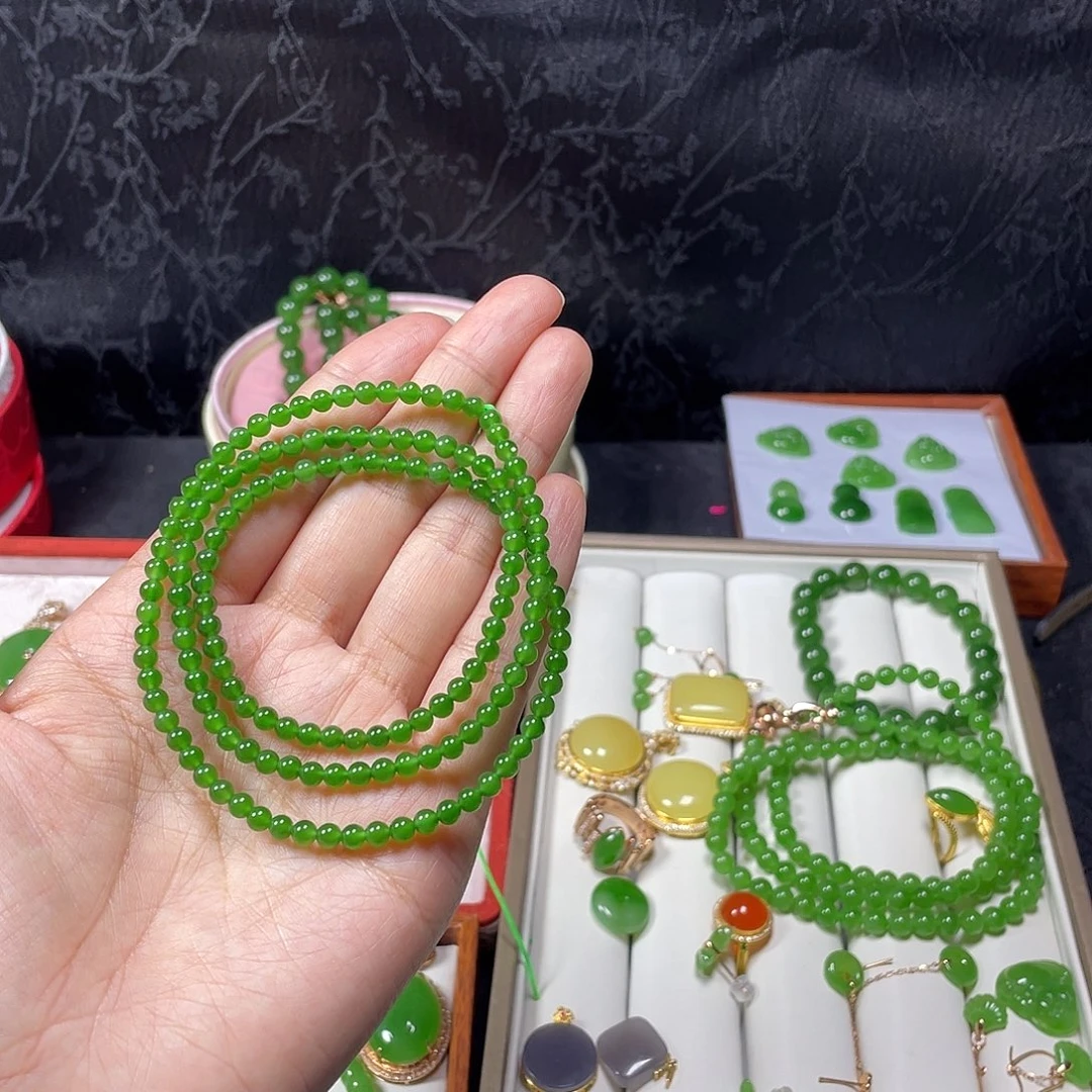 和田玉手串未镶嵌