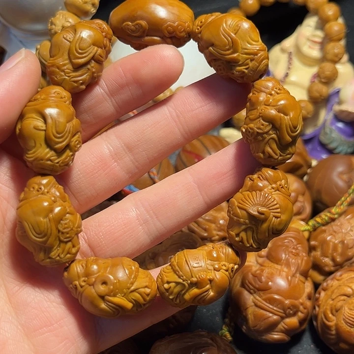 橄榄核手串/手链站立财神