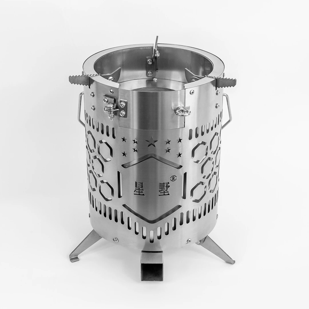 星墅户外便携无烟柴火炉五层不锈钢气化炉猛火露营自驾游品牌直营