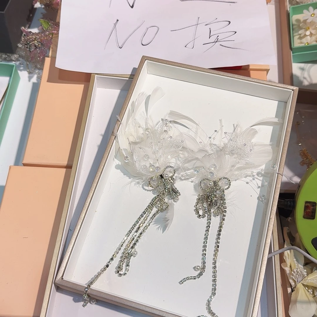 混合材质头花不退不换不售后