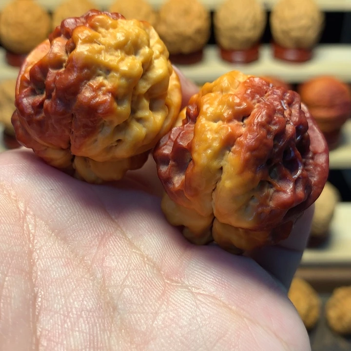 文玩核桃把件37火焰