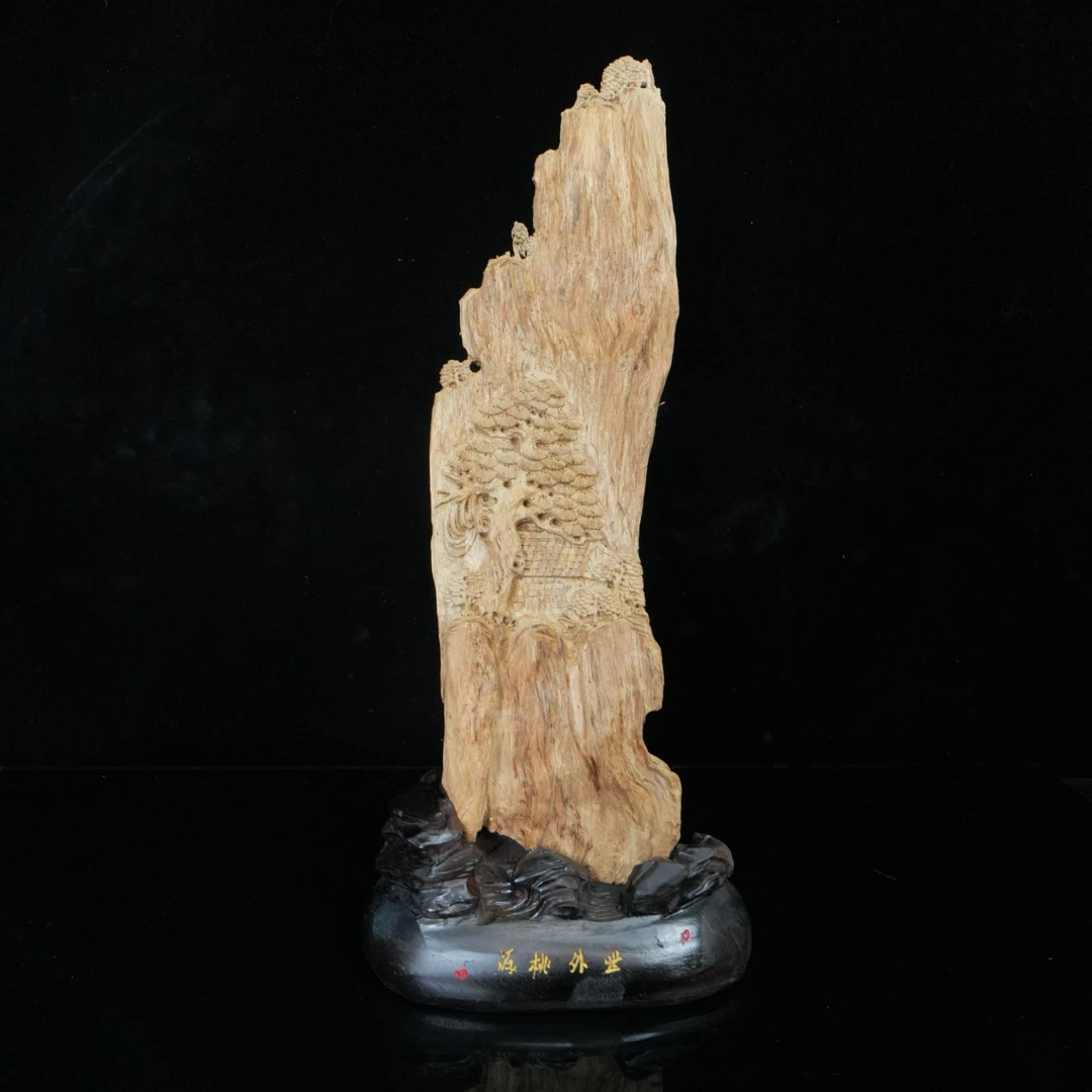 A6585 印尼雅加达沉香皮油老料世外桃源  118.4g/含489.1g