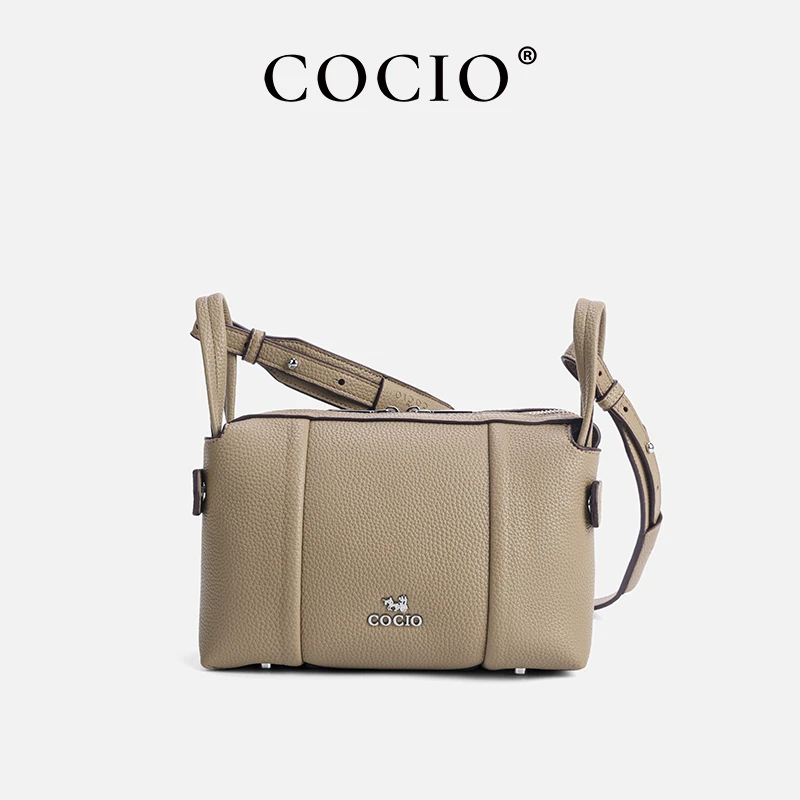 COCIO女包包2025新款夏季百搭时尚小拎包软皮手提单肩小方包CC351