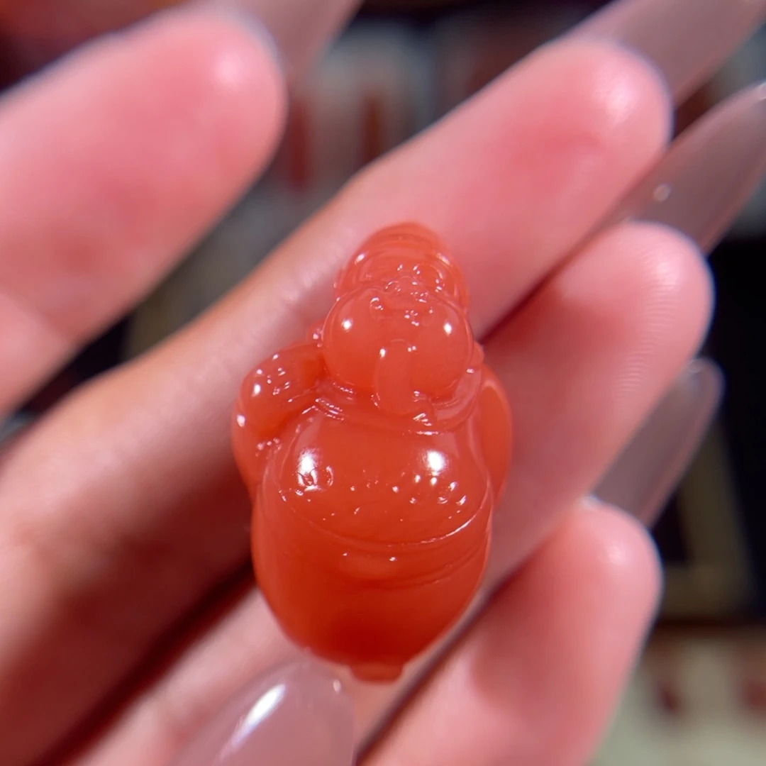 南红玛瑙未镶嵌小财主27.2*17