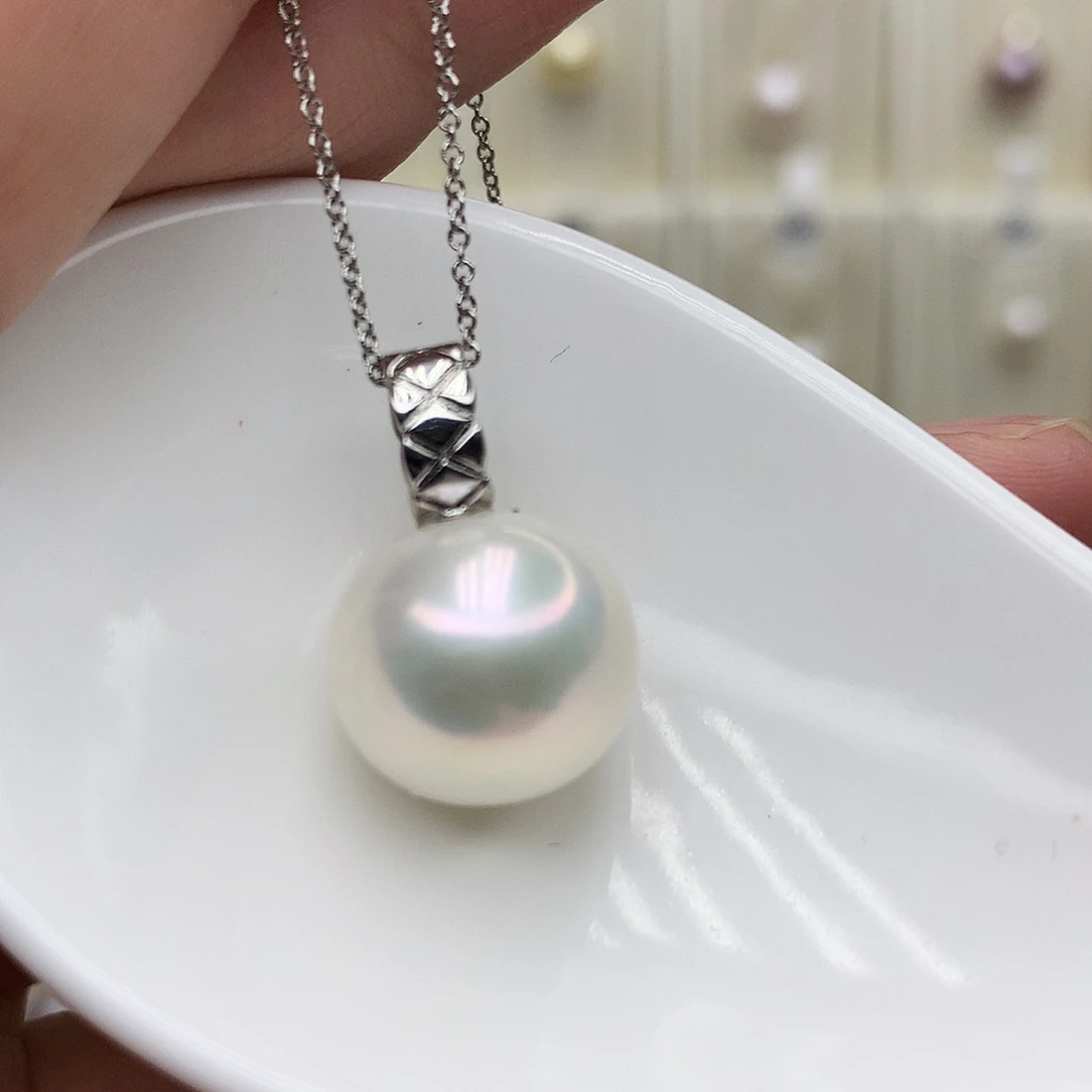 合金淡水珍珠吊坠(赠链)