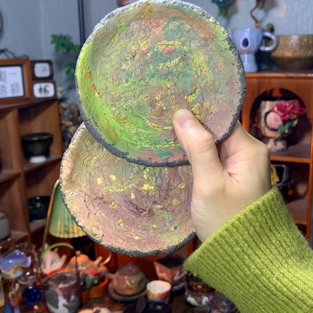 陶｜打翻调色盘｜油画壶承