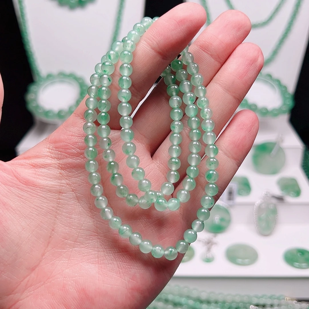 石英质玉未镶嵌项链