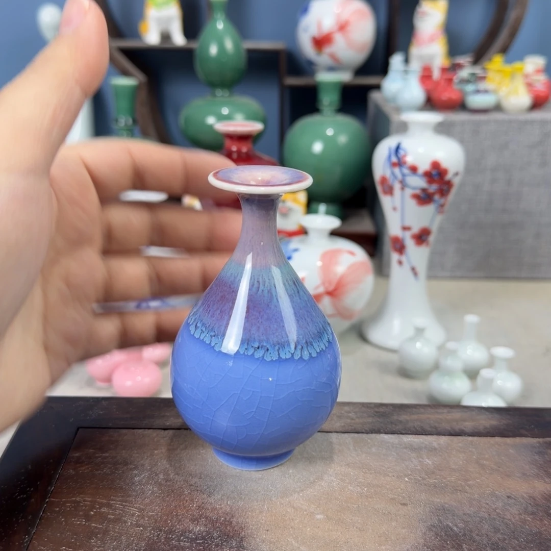 陶瓷手工小花器摆件