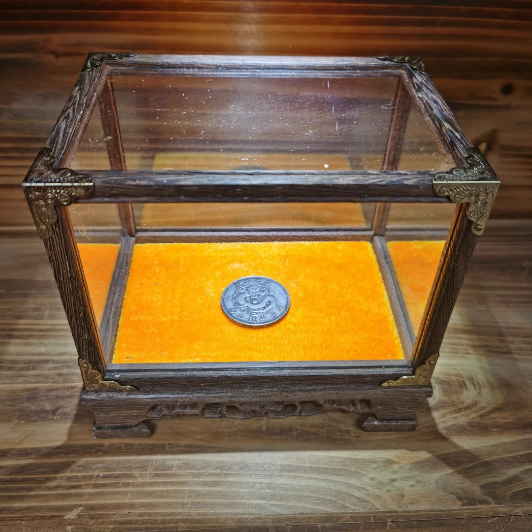 LY室内摆件把玩件展柜装饰品展示盒仿古工艺品盒子