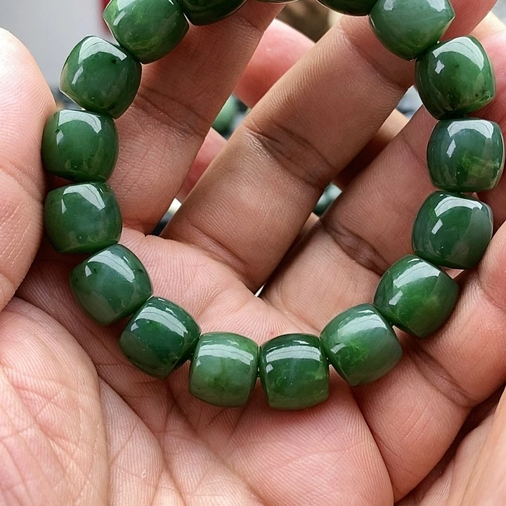 【闪购商品】手链未镶嵌和田玉13碧玉