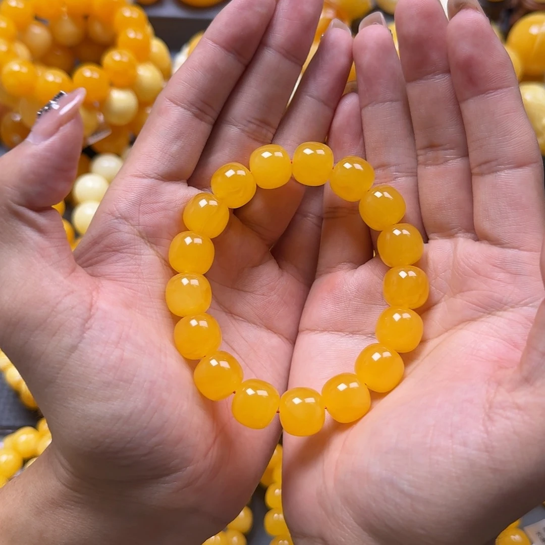 未镶嵌蜜蜡珠宝奇石同料14mm