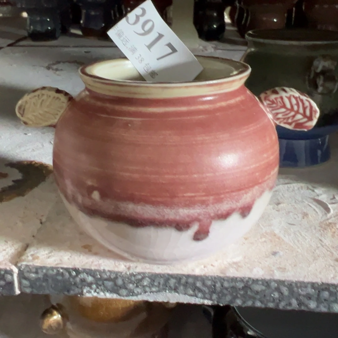 红陶景德镇手工花盆