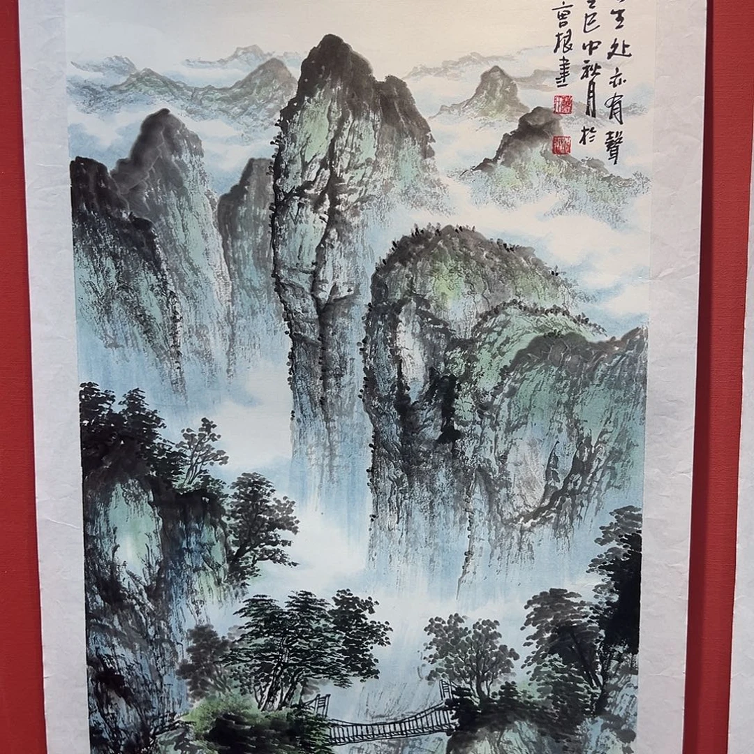 国画曹根建国画作品