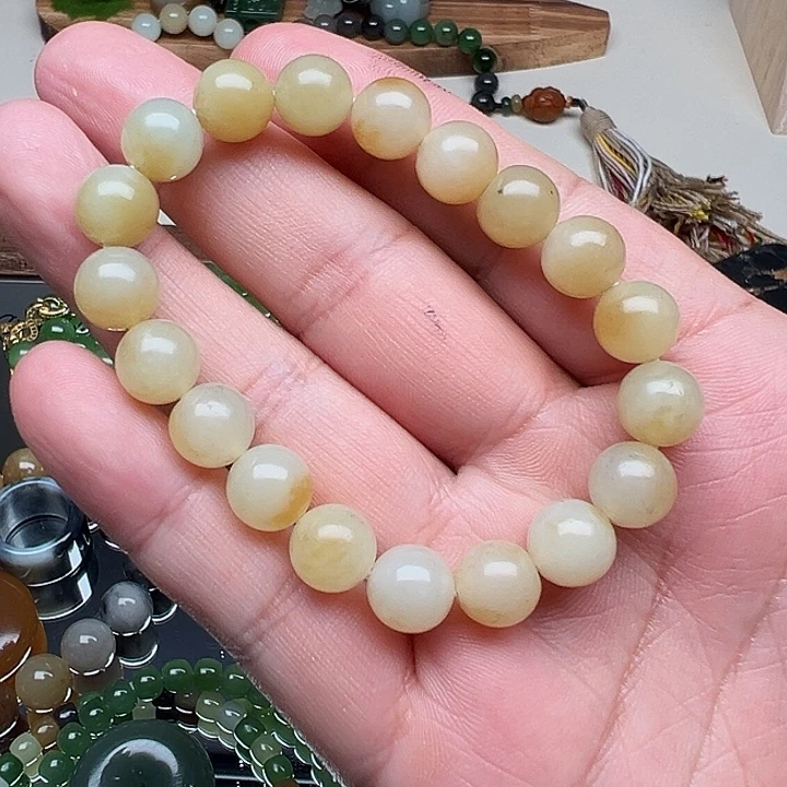 和田玉未镶嵌手链