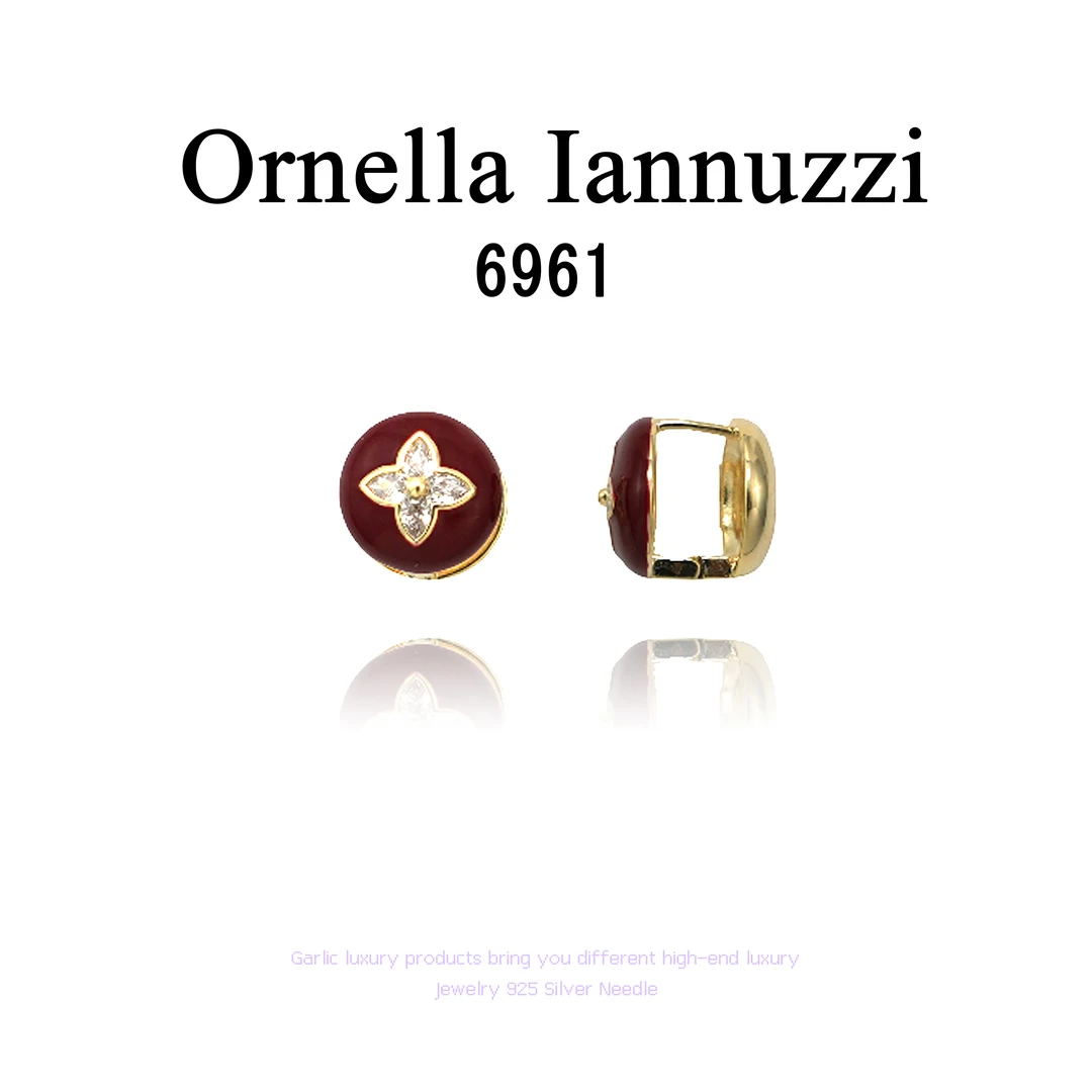 Ornella Iannuzzi【绯红花蕾】耳饰~6961 X