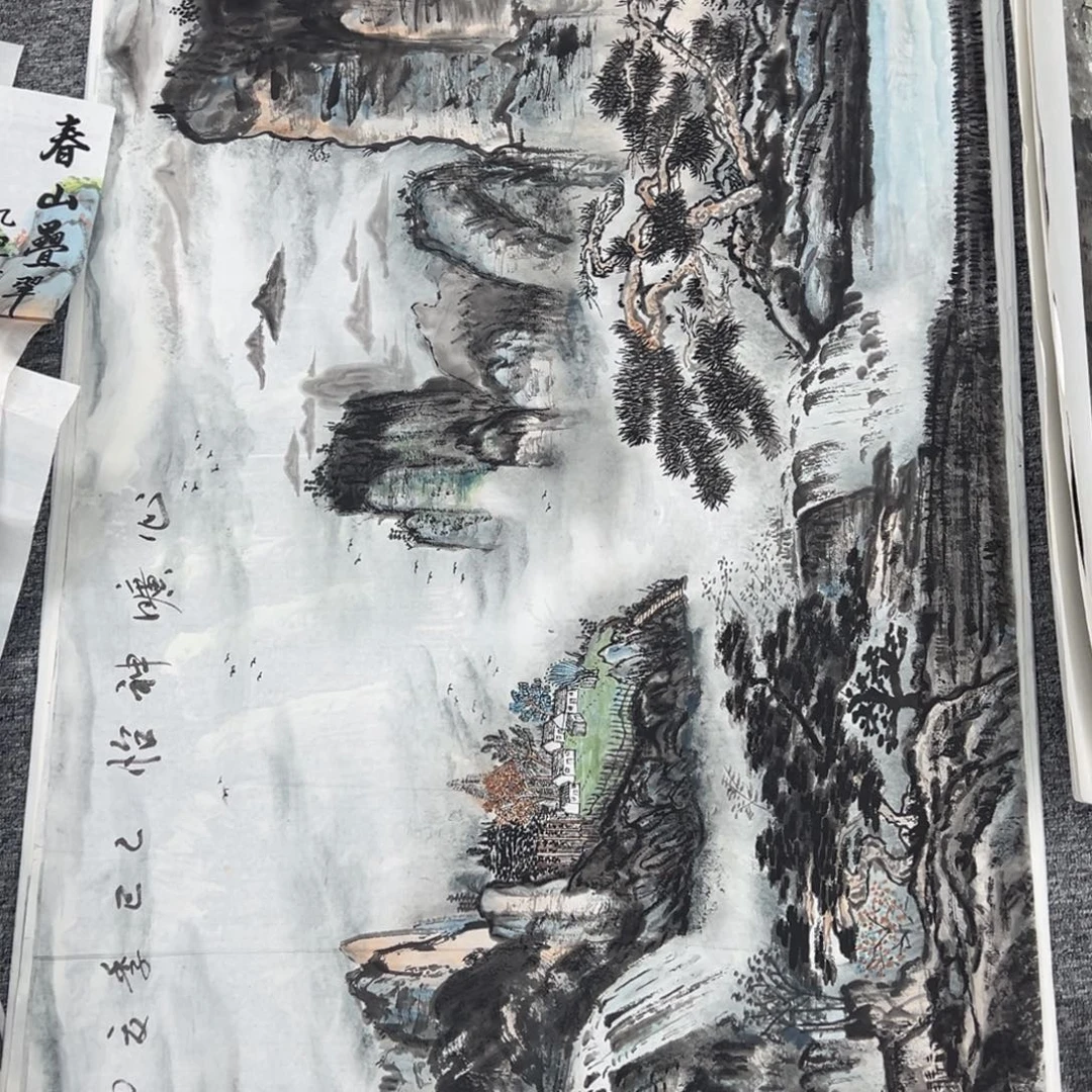 国画绘画作品在国内外