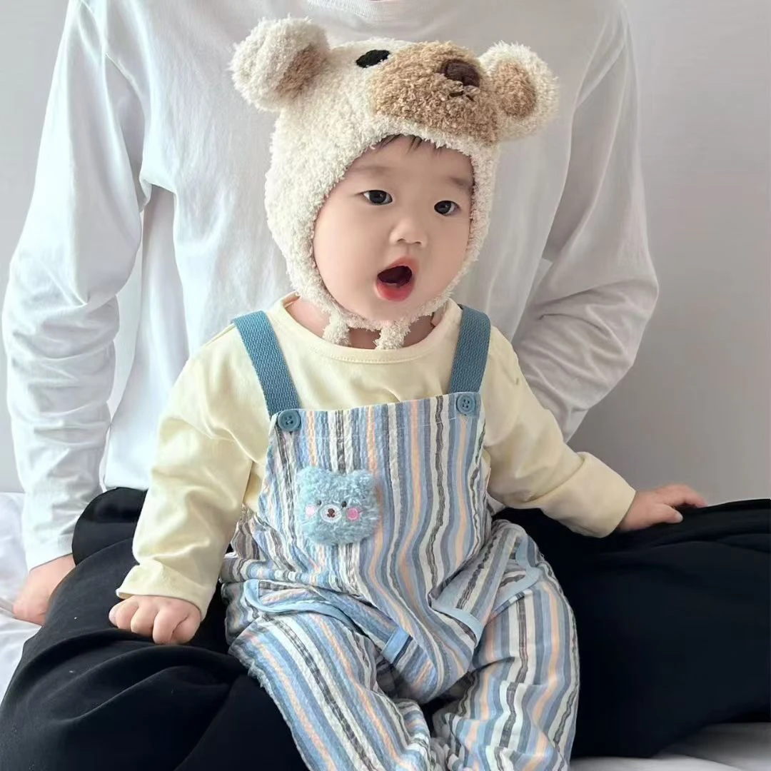 牛仔春秋A类哈衣休闲风套头婴儿男女通用新生儿