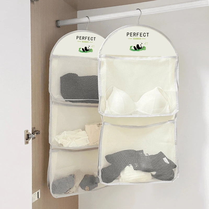 袜子收纳神器宿舍衣柜内衣裤挂袋悬挂式网兜门后收纳整理置物