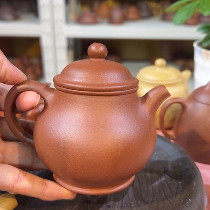 紫砂茶壶紫泥潘壶200cf