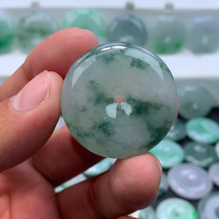 颈饰未镶嵌翡翠缅甸天然A货翡翠34.7-7.2