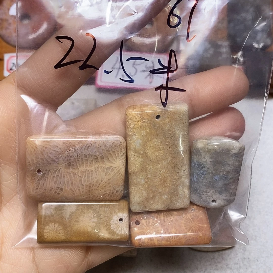 硅化玉颈饰未镶嵌6*.