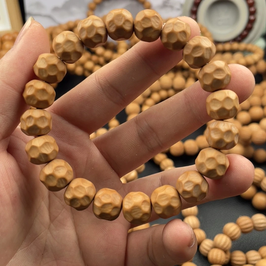 猴头核桃手串反油无暇轻微油点哑光奶酪11-13尺寸