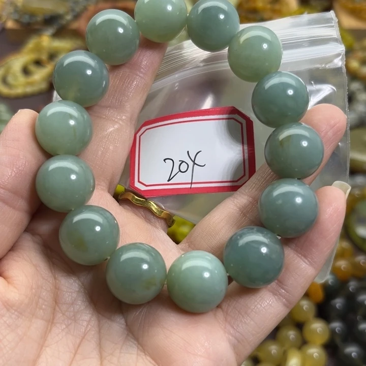 未镶嵌蛇纹石玉手链