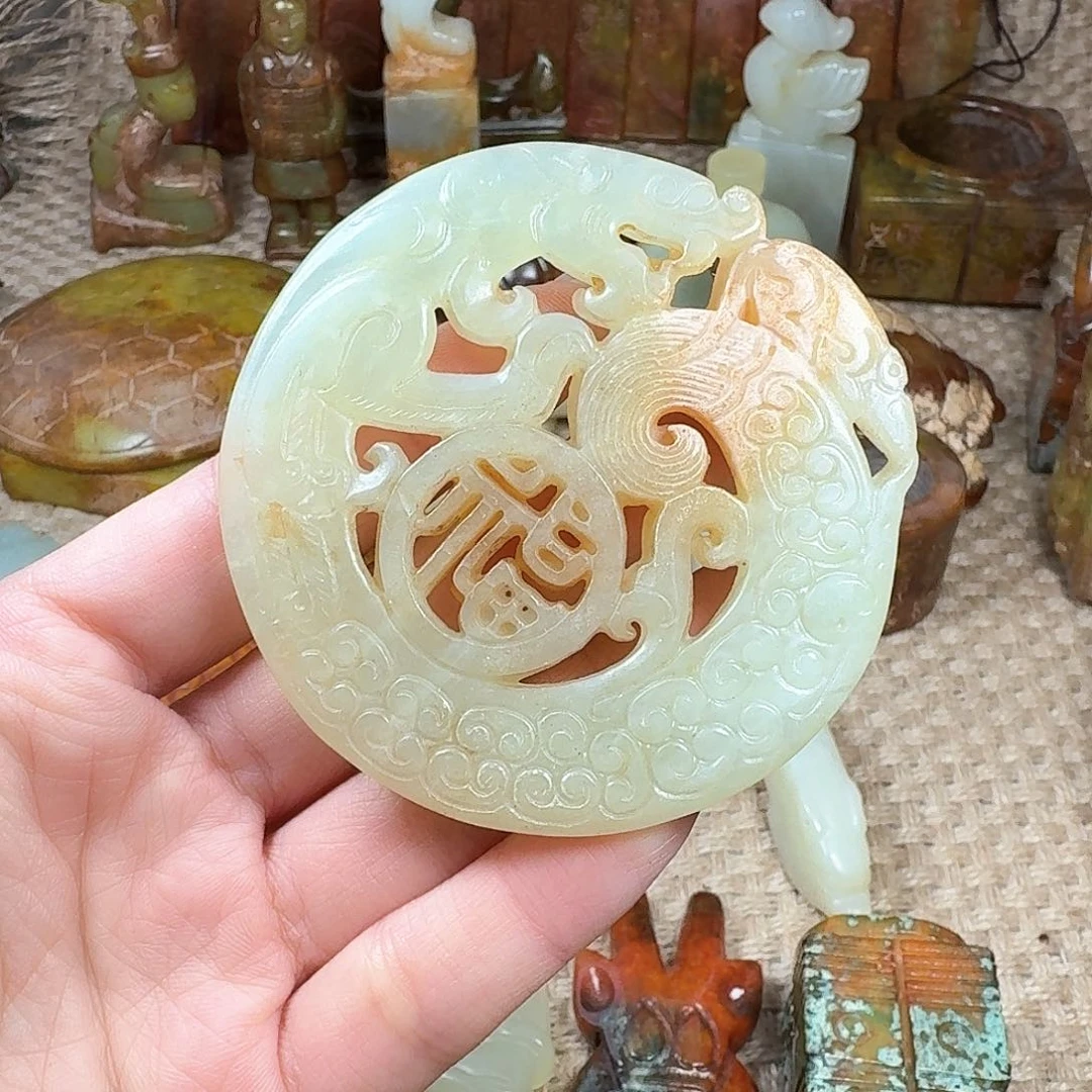白玉菩提吊坠挂件