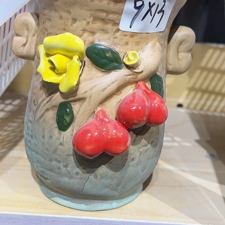 瓷片花盆多肉植物艺术品