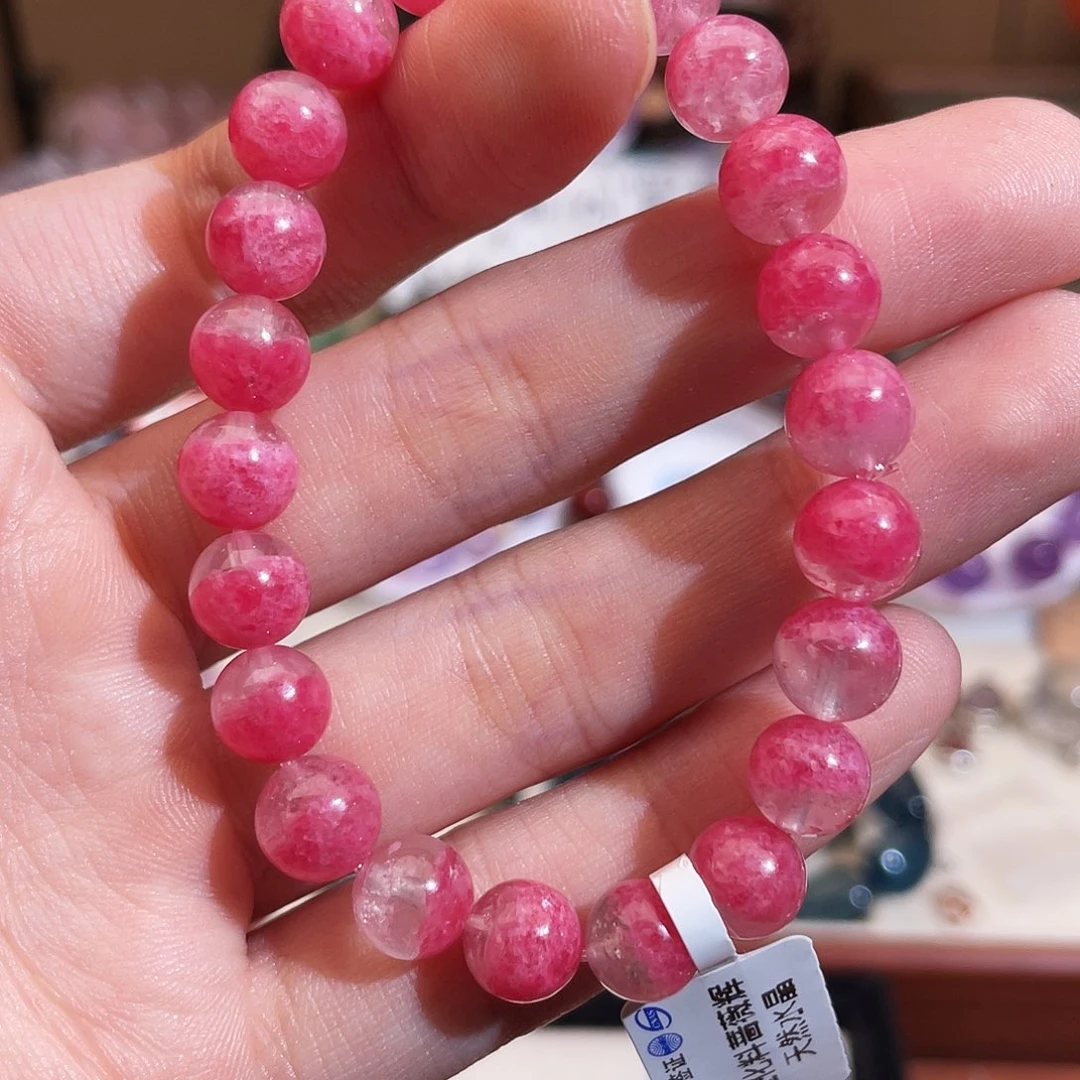 水晶手串未镶嵌高品玉化蔷薇8.8m