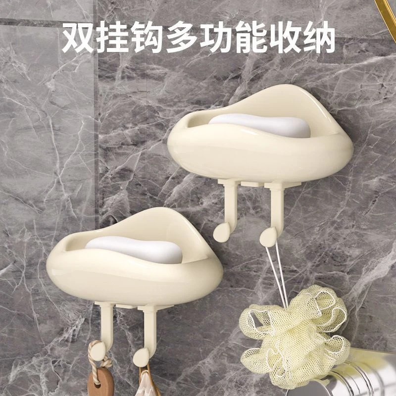 高颜值云朵造型肥皂盒洗手台香皂架免打孔置物架多功能皂盒