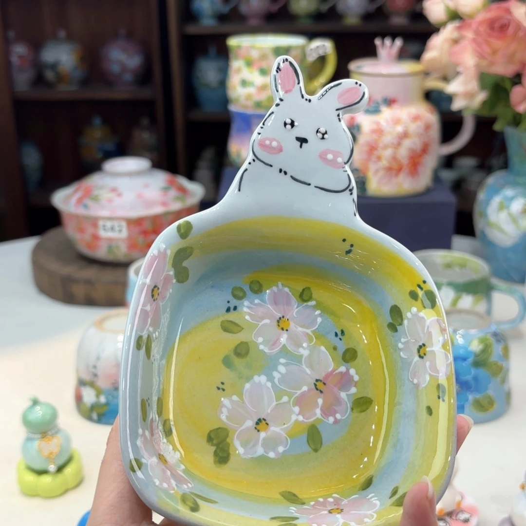 景德镇手绘高温釉下彩陶瓷茶具