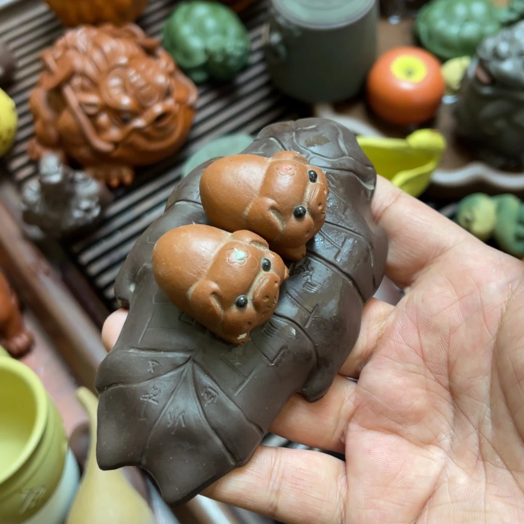 紫砂茶宠紫砂瑕疵