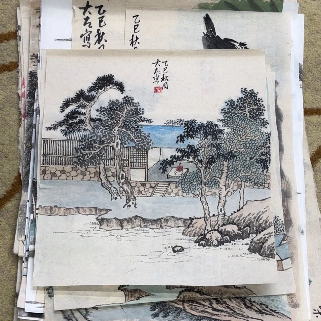 国画大左老师作品刘