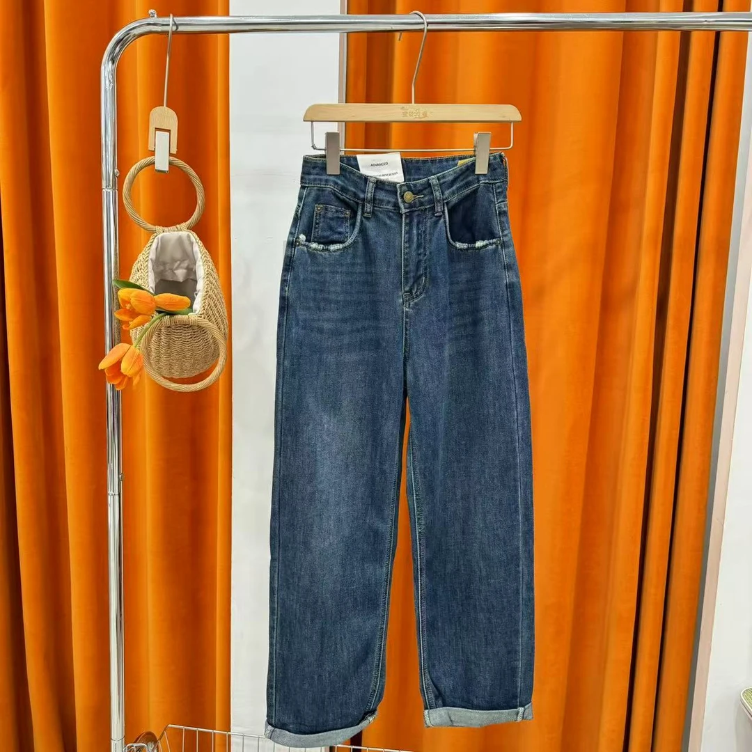 【宝贝家】22070四面弹超软牛仔男友裤