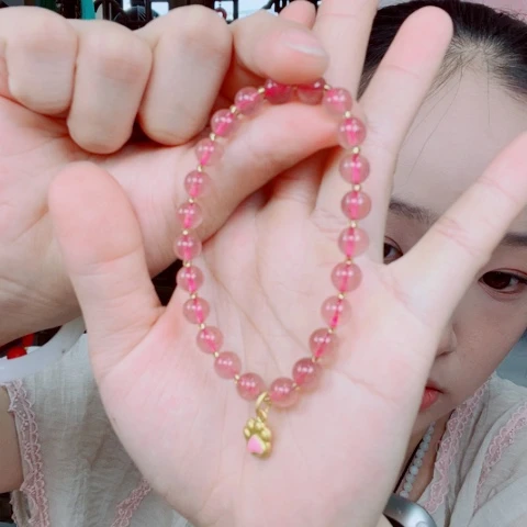水晶手链未镶嵌多样性发货一件