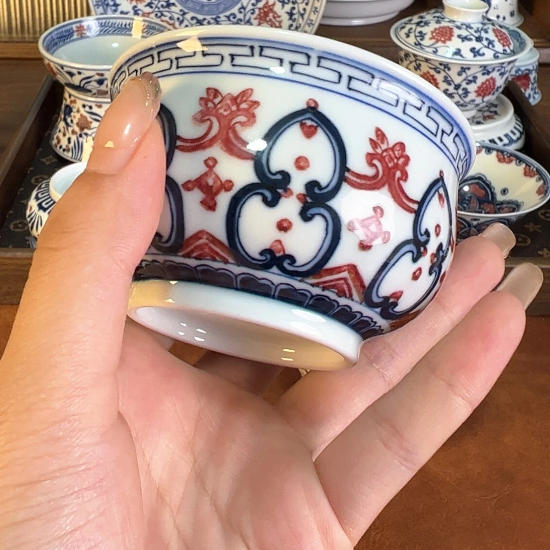 摆件景德镇瓷器茶器百宝箱