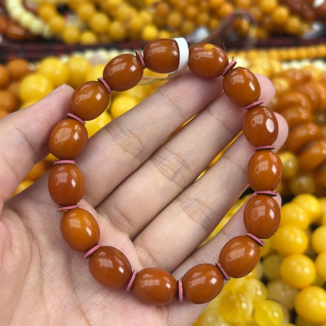未镶嵌琥珀手链蜜蜡