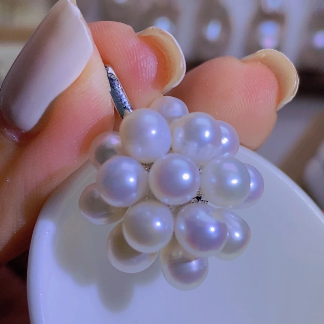 天然淡水珍珠合金淡水珍珠