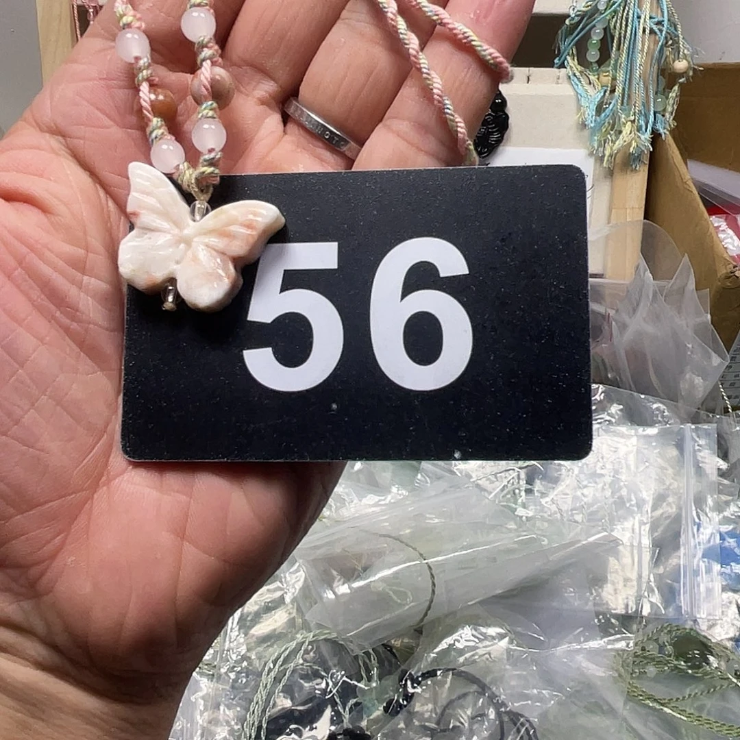 蛇纹石玉合金颈饰