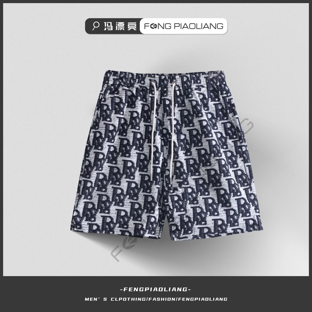 【原单短裤】8851夏季高级轻奢提花工艺情侣款R