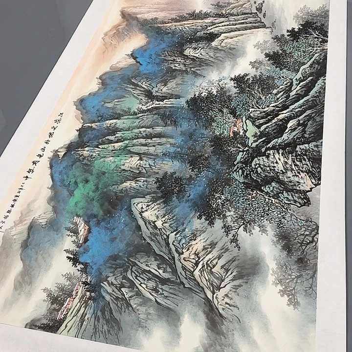 国画江流天地 21平尺